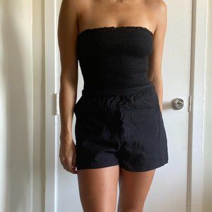 Black Casual Romper